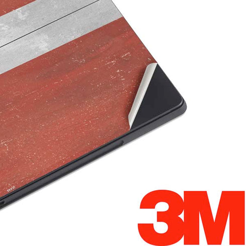 Latvia Flag Distressed Surface Pro 7 Skin